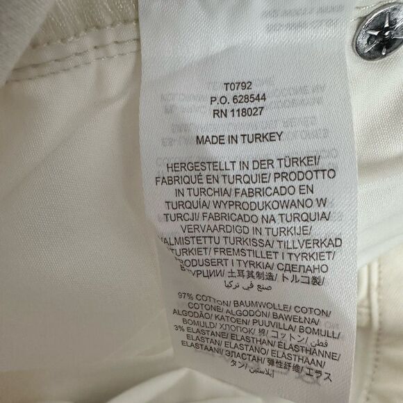 Boden Women's Girlfriend Button Fly 6P White Denim Mini Skirt - Picture 7 of 8